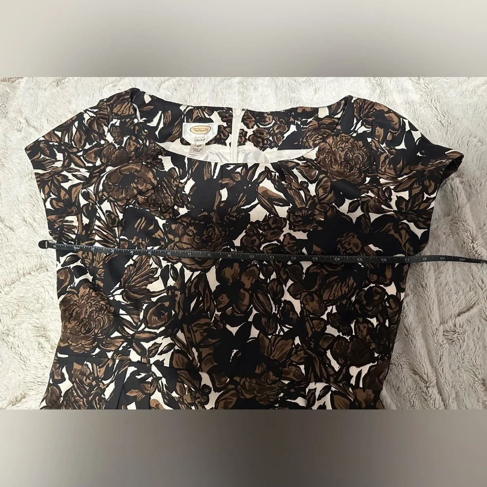 Vintage Talbots Floral Sheath Midi Dress - Picture 6 of 10